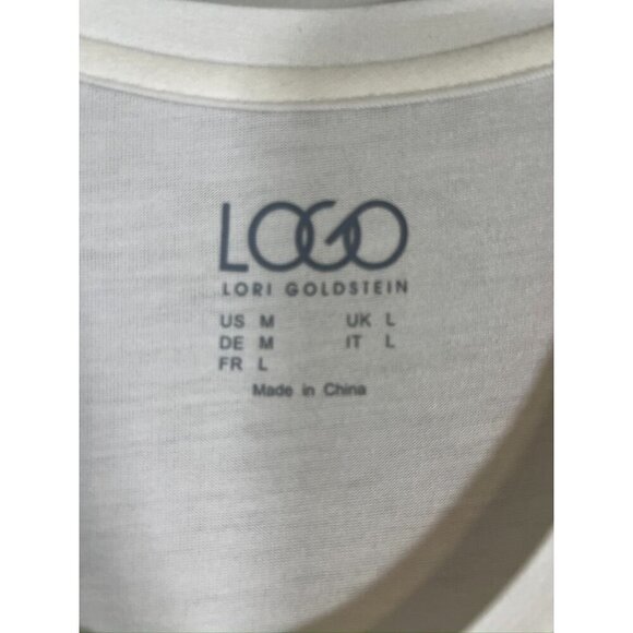 Logo Top M Yellow Tunic Ombre Tie Dye Ruffle Sporty Feminine 80s Hippie Indie - Picture 2 of 10